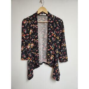 Doublju Cardigan Womens XL Floral Soft Blazer Ditsy Cottagecore Fairycore